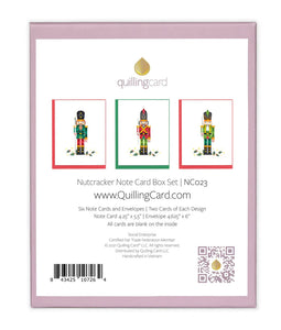 Quilling Card - Note Card Box Set- Nutcracker