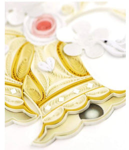 Quilling Card - Wedding Bells