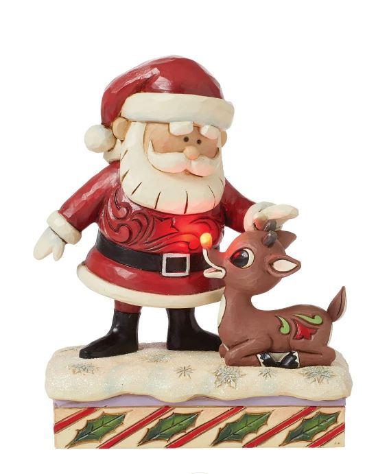 RRNJS Santa Petting Rudolph Fig