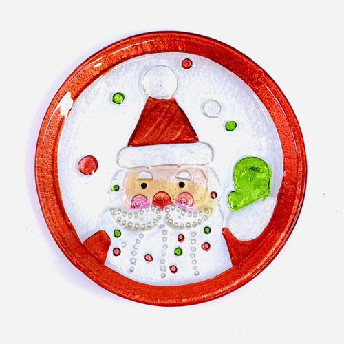 Santa Mini Round Plate