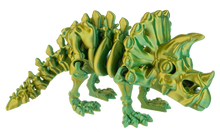 Load image into Gallery viewer, Shimmer Triceratops 10.5" - Green