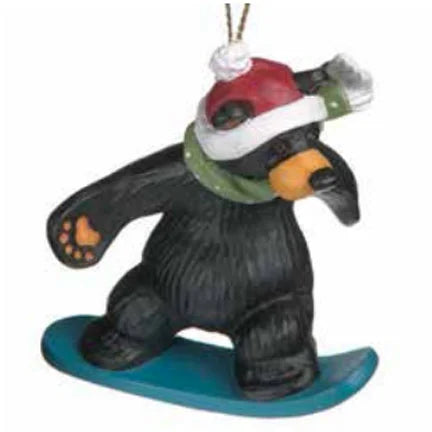 BF Snowboarder Bear Ornament