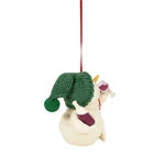 Load image into Gallery viewer, Snowpinions Dashing Through Merlot Ornament