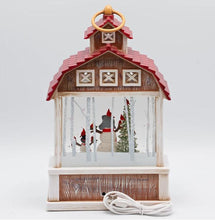 Load image into Gallery viewer, Swirl Barn with Snowman