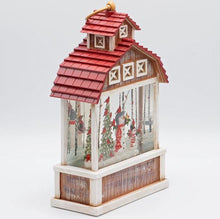 Load image into Gallery viewer, Swirl Barn with Snowman