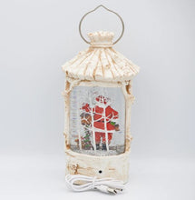 Load image into Gallery viewer, Swirl Birch Lantern with Santa