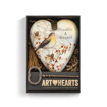 Load image into Gallery viewer, Thankful and Blessed Art Heart