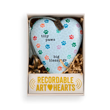 Load image into Gallery viewer, Tiny Paws Big Ble Recordable Art Heart