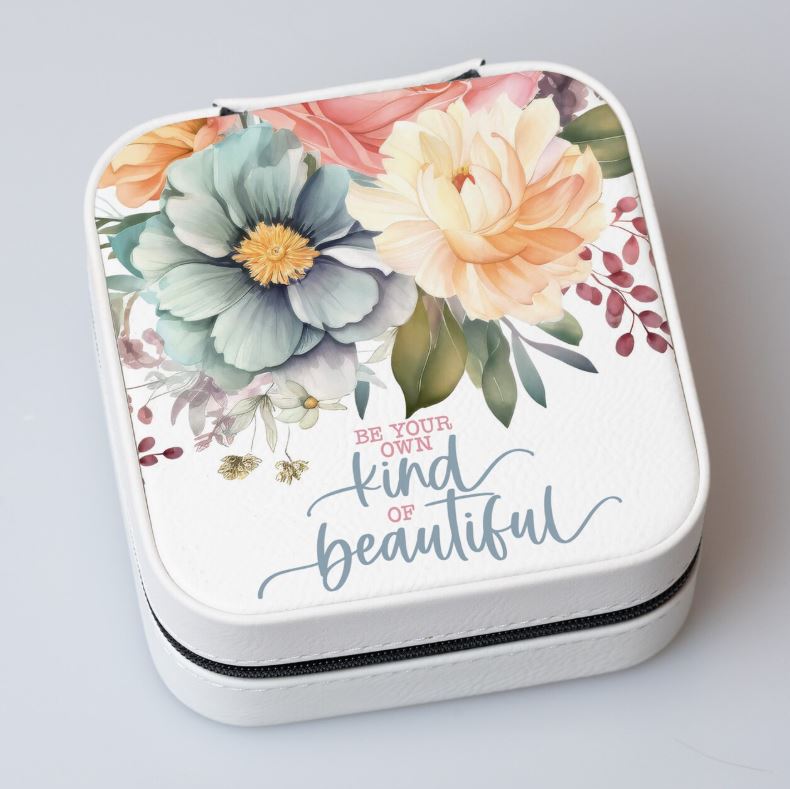 Travel Jewelry Box - Be Your Own Kind of Beautiful