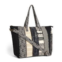 Load image into Gallery viewer, Weekender Bag Black and Cream