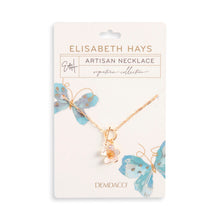 Load image into Gallery viewer, White Enamel Flower Necklace