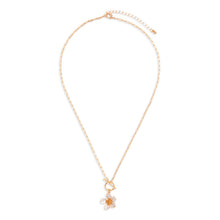 Load image into Gallery viewer, White Enamel Flower Necklace