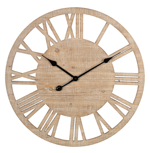 Whitewash Wall Clock