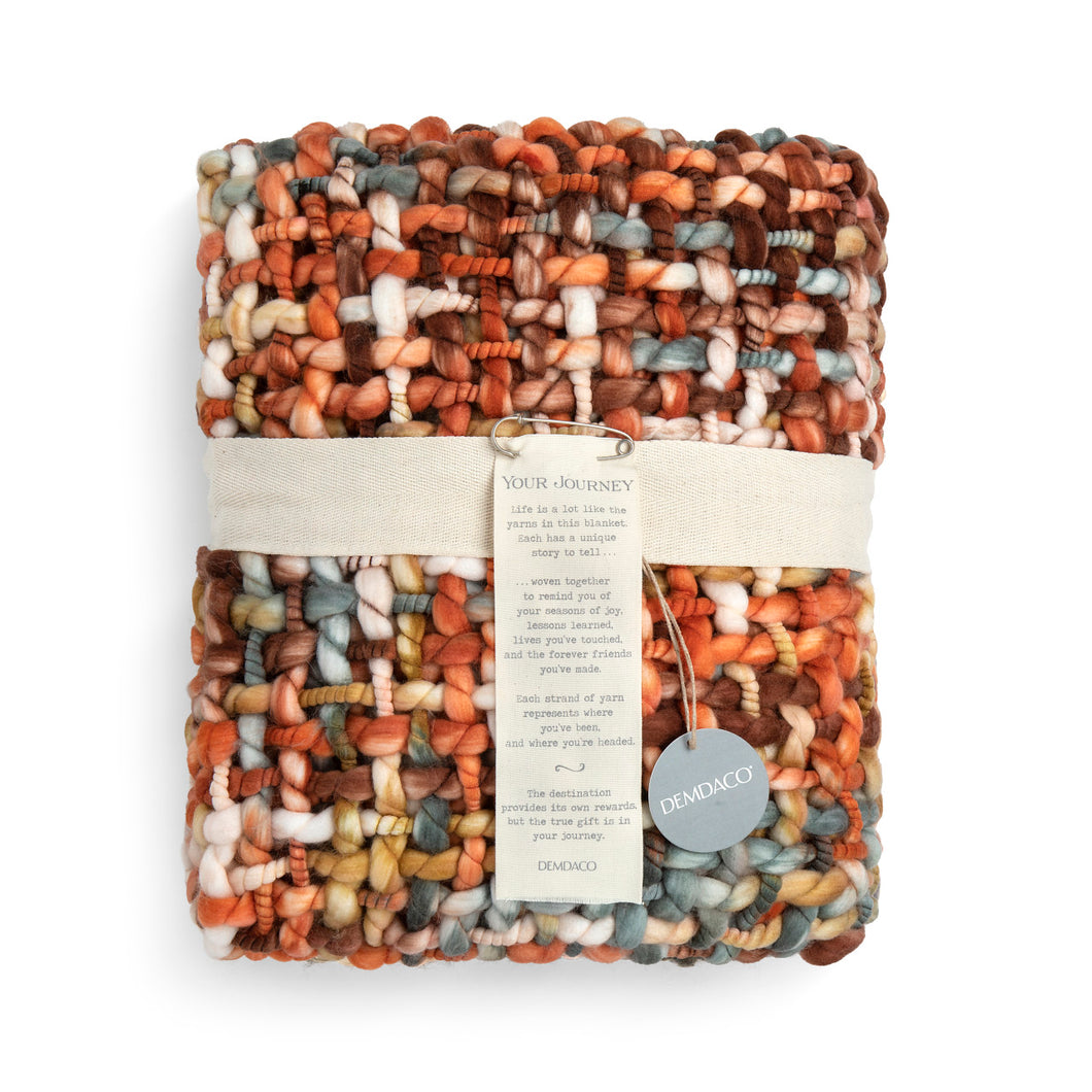 Woven Throw Blanket Terracotta