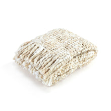 Load image into Gallery viewer, Woven Throw Blanket White/Ivory