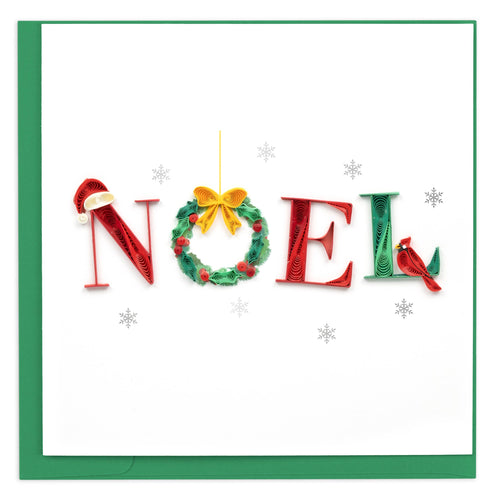 Quilling Card - Quilled NOEL Christmas Card