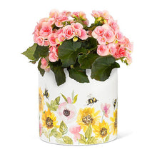 Load image into Gallery viewer, Large Sunflowers &amp; Bees Planter