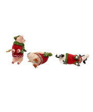 Load image into Gallery viewer, Kurt S. Adler, Inc. - 4&quot;FARM ANIMAL W/SWEATER+SCARF 3/A