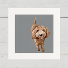 Load image into Gallery viewer, Cathy Walters Art - 100 Days of Dogs - 20 Happy Square