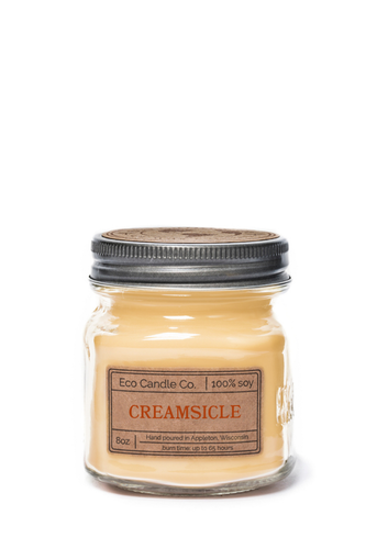 Eco Candle Company - 8oz mason CREAMSICLE *NEW!