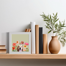 Load image into Gallery viewer, Cathy Walters Art - Dogs and Birds - Golden Happy Square™