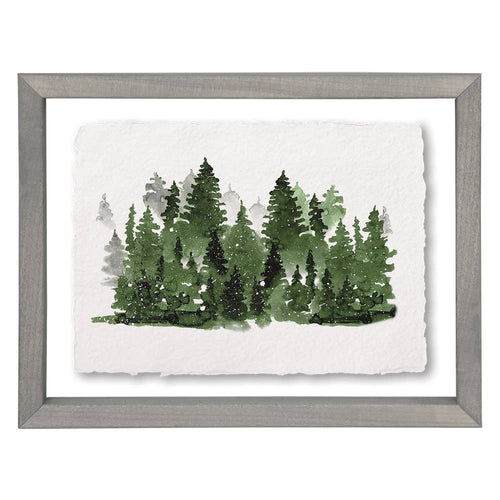 Sincere Surroundings - Evergreen Forest - Floating Art Rectangle
