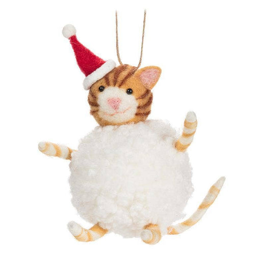 Abbott - Cat with Hat in Snowball Ornament