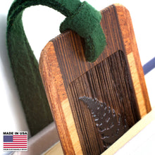 Load image into Gallery viewer, Mitercraft - Sword Fern Engraved with added Color Wood Bookmark
