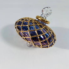 Load image into Gallery viewer, Dandarah (Ships from USA) - Blown Glass Small Ornament - Diamond Toupie: Emerald