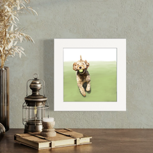 Load image into Gallery viewer, Cathy Walters Art - 100 Days of Dogs - 66 Happy Square