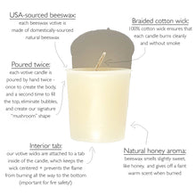 Load image into Gallery viewer, Natural Beeswax Votive Candles