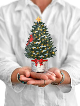 Load image into Gallery viewer, FreshCut Paper LLC - Merry Mini Tree (10 Mini Pop-up Greeting Cards)