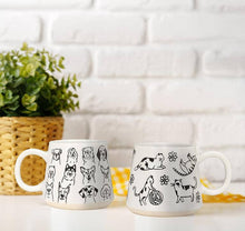 Load image into Gallery viewer, Abbott - Oversized Mug with Cats-4"H(17oz)