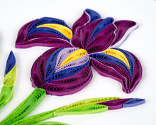 Load image into Gallery viewer, Quilling Card - Quilled Iris Greeting Card