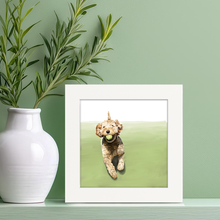 Load image into Gallery viewer, Cathy Walters Art - 100 Days of Dogs - 66 Happy Square