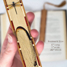 Load image into Gallery viewer, Mitercraft - Dragonfly Handmade Wooden Bookmark