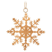 Load image into Gallery viewer, Abbott - Flat Cutout Snowflake Ornament-3 Assorted 4&quot;D