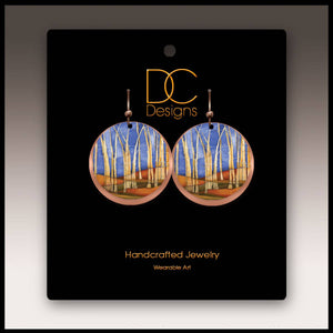 Illustrated Light & DC Designs - Bare Grove Copper Halo Multilayer Disc Earrings