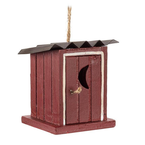 Abbott - Red Outhouse Ornament-3.5