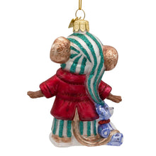 Load image into Gallery viewer, Kurt S. Adler, Inc. - Noble Gems, Glass Sleepy Mouse Ornament
