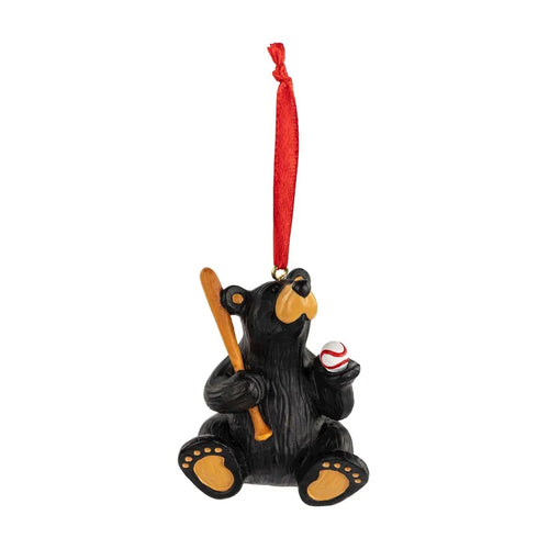 BF Baseball Bear Ornament