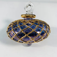 Load image into Gallery viewer, Dandarah (Ships from USA) - Blown Glass Small Ornament - Diamond Toupie: Emerald