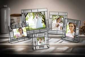 J Devlin Glass Art - Beveled Glass Picture Frame Pic 112 Series: 4x6 Horizontal