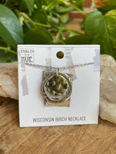 Load image into Gallery viewer, Tangled Up In Hue - Handmade Birch Bark Necklaces: Gold chain