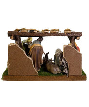 Load image into Gallery viewer, Nativity Set W/8 2-3.25&quot;Figs+4.5x7&quot;Stabl