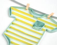 Load image into Gallery viewer, Quilling Card - Baby Clothesline