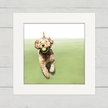 Load image into Gallery viewer, Cathy Walters Art - 100 Days of Dogs - 66 Happy Square