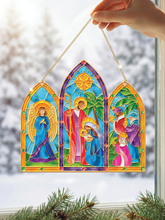 Load image into Gallery viewer, FreshCut Paper LLC - Starlit Nativity Suncatcher
