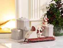 Load image into Gallery viewer, Abbott - Holiday Mouse with Hat &amp; Candy Cane Ornament