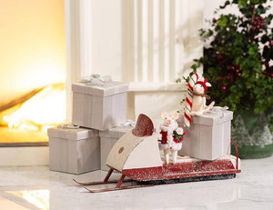 Abbott - Holiday Mouse with Hat & Candy Cane Ornament